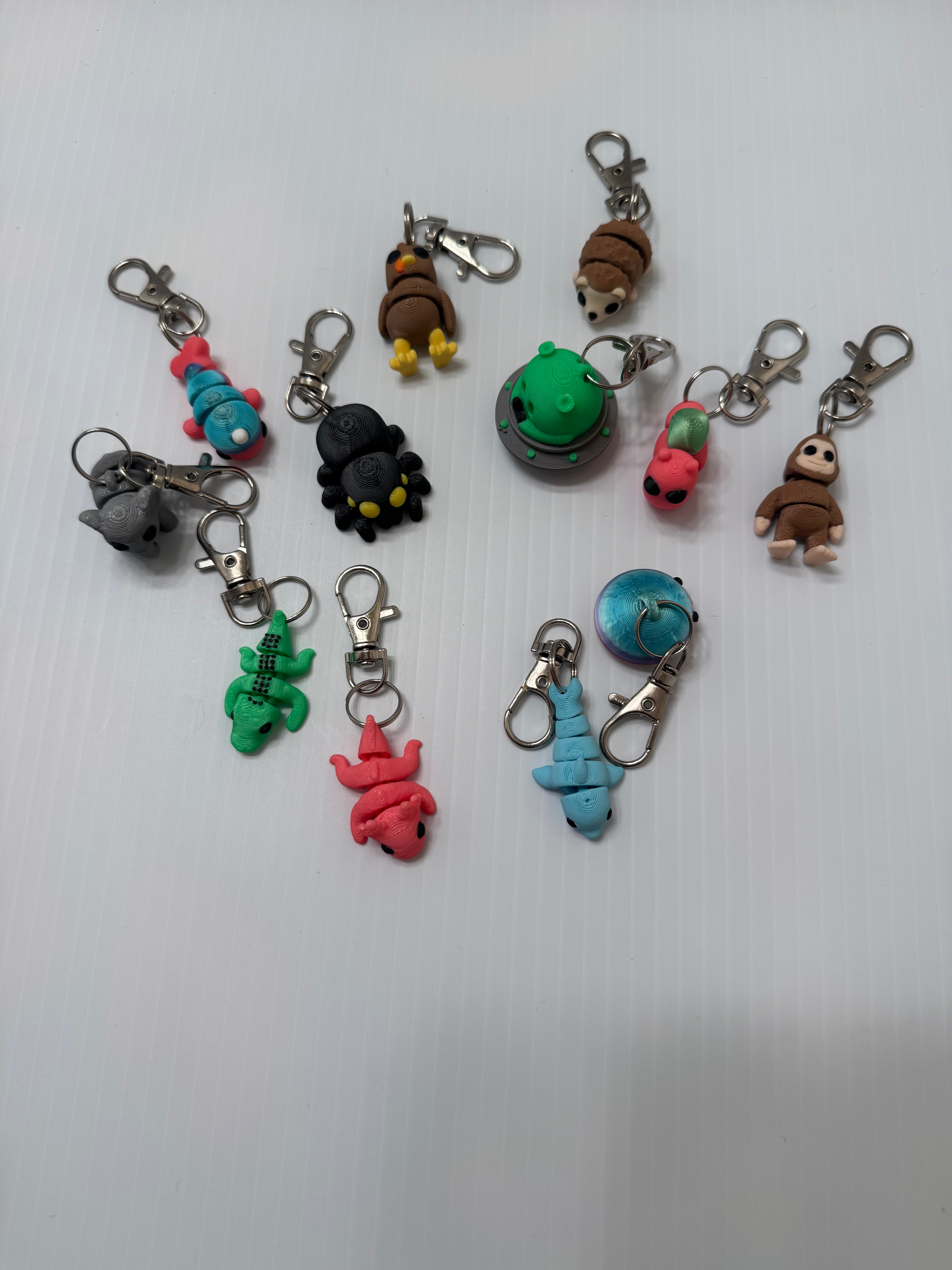 Animal and Character Key Chains  (Bundle of 10)